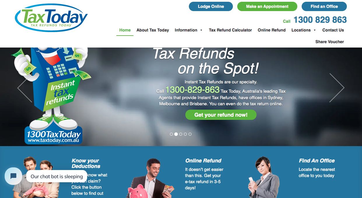 Tax Today Individual Tax Returns Online Australia